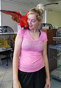 Haley with Joey